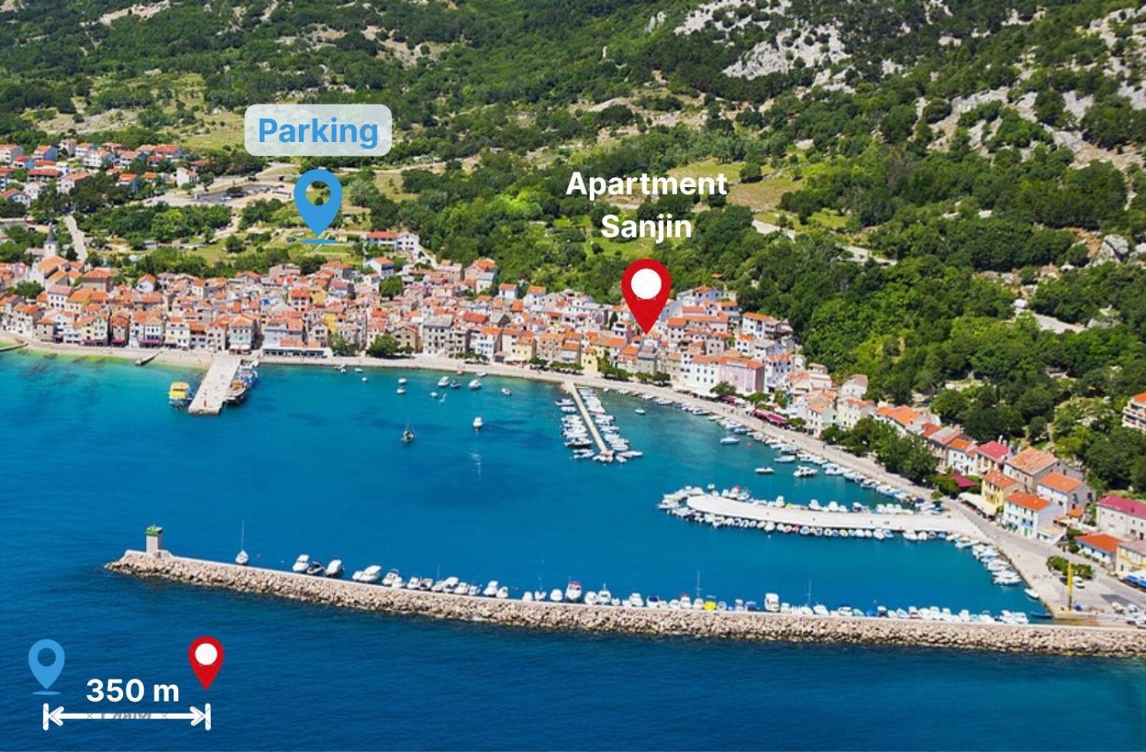Apartment Sanjin With Sea View Башка Экстерьер фото
